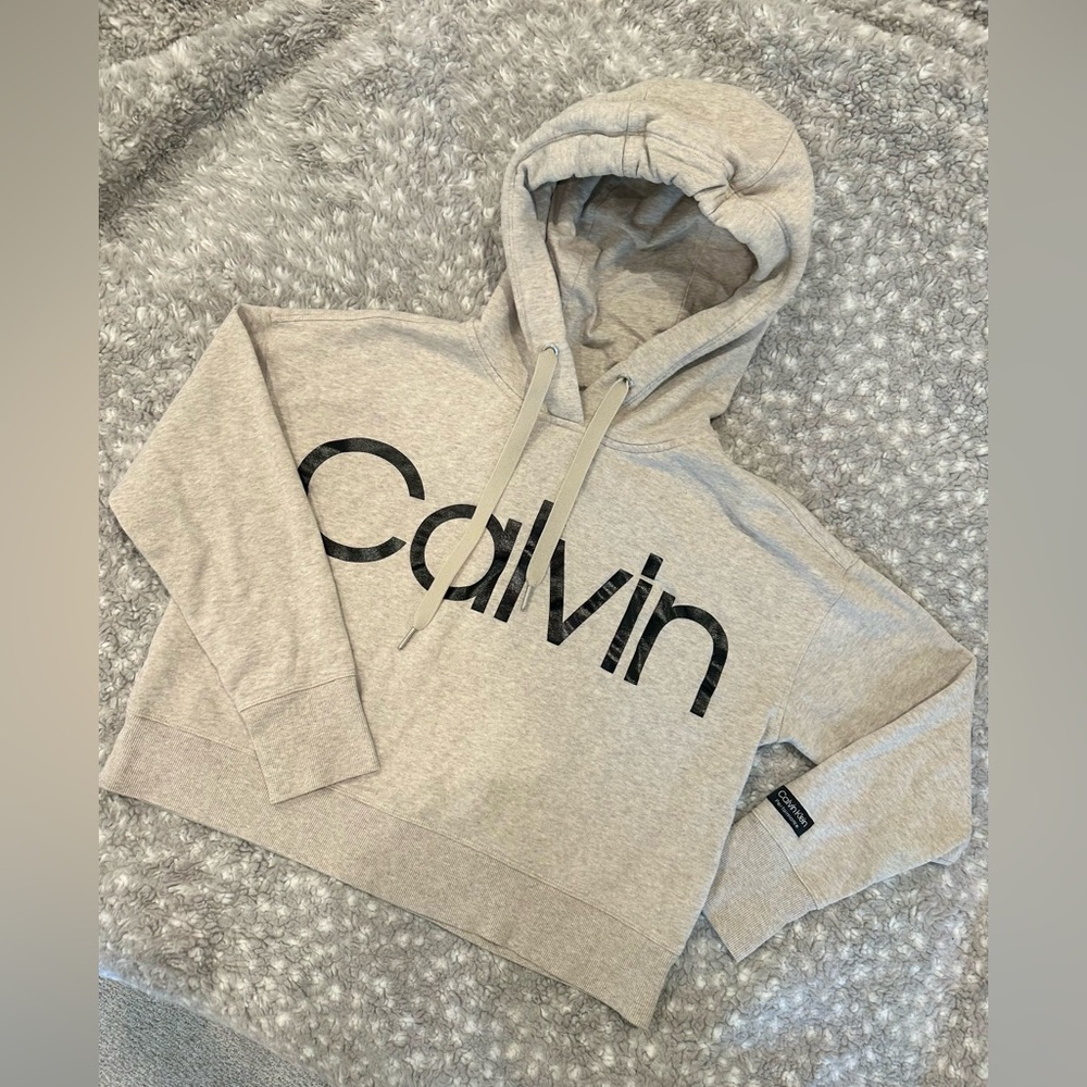 Calvin Hoodie long crop